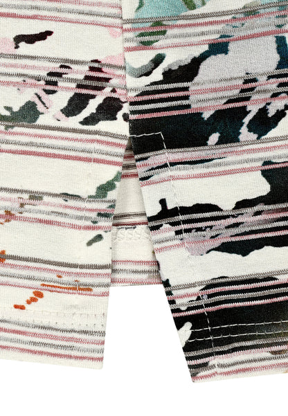 E23591 Shirt Stripe Print - 05/curry-turquoise