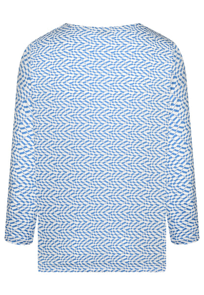 E24182 Shirt Structure - 01/white-blue